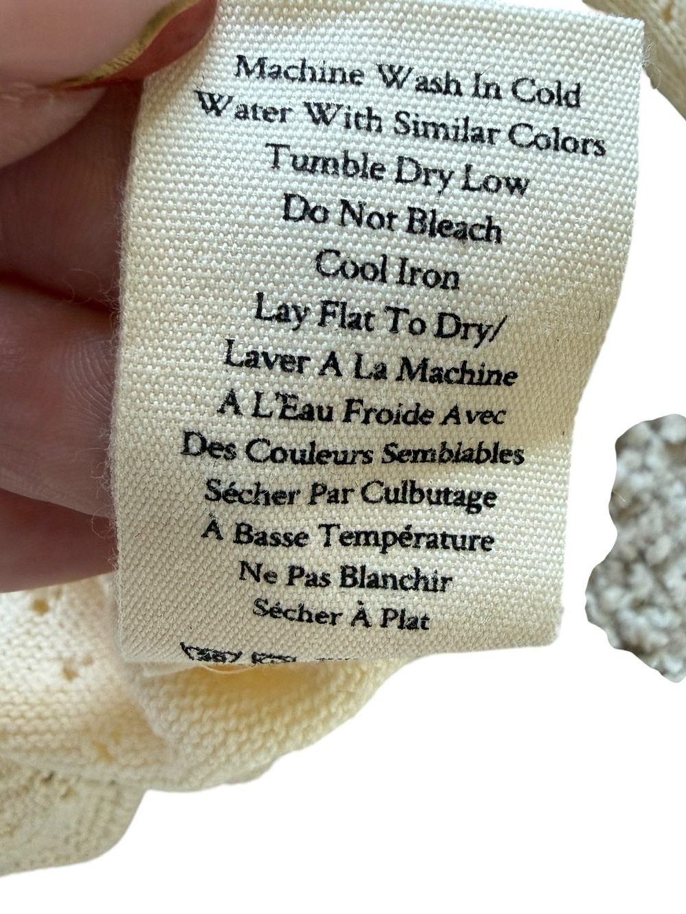 LoveShackFancy Sinfonia Cropped Pullover Cream Pointelle Bow Knit Sweater Small - Picture 9 of 13